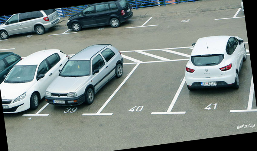 obelezen parking